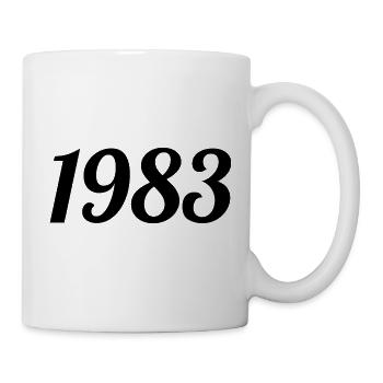 1983 Vintage 1983 Retro Geburtstag 1983 Geschenk - Tasse - Weiß - Rechts