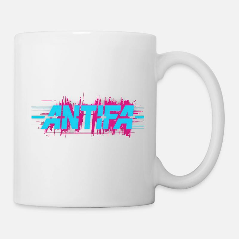 Antifa – Antifaschistisches Merch - Tasse - Weiß