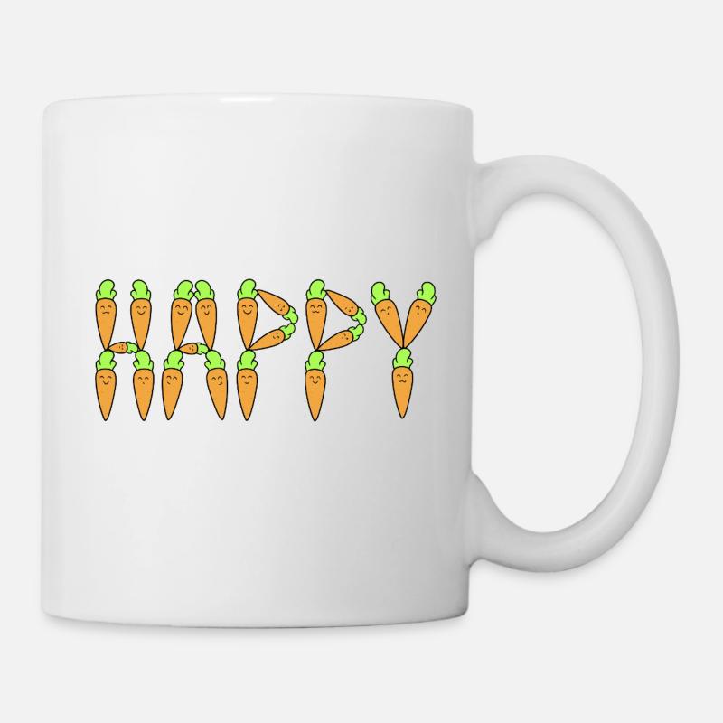 Karotten-Happy - Tasse - Weiß