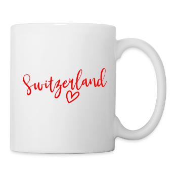 Cœur Suisse Femmes Amour Suisse - Mug blanc - blanc - Droite