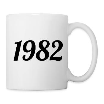 1982 Vintage 1982 Anniversaire Rétro 1982 Cadeau - Mug blanc - blanc - Droite