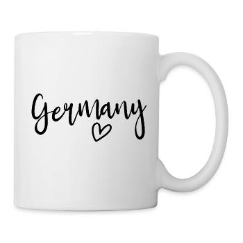 Germany – heart of women, love for Germany - Mug - white - Right