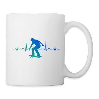 skater Power Skateboarding Design - Mug - white - Right