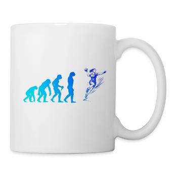 Klare Handball Botschaft fuer Frauen - Tasse - Weiß - Rechts
