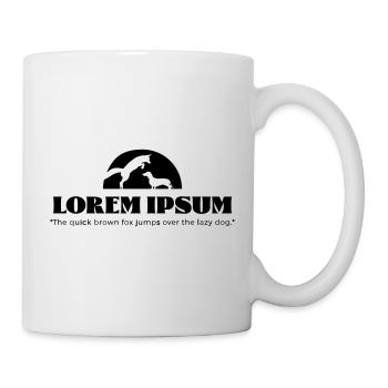 LoremIpsum – le renard brun rapide ... - Mug blanc - blanc - Droite