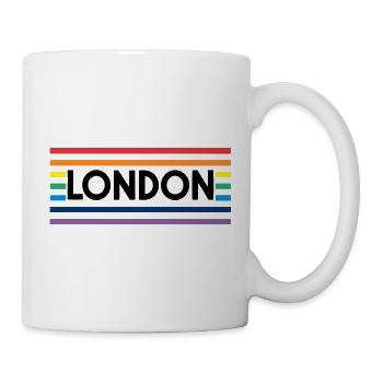 LONDON Urbaner Regenbogen - Tasse - Weiß - Rechts