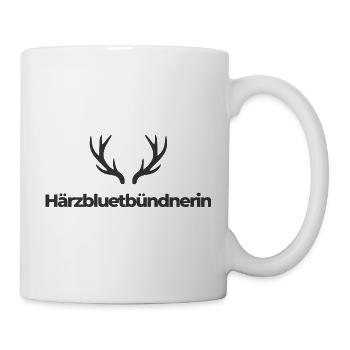 Härzbluetbündnerin - Tasse - Weiß - Rechts
