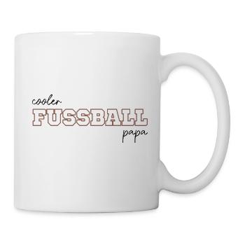 Cooler Fussball Papa - Tasse - Weiß - Rechts
