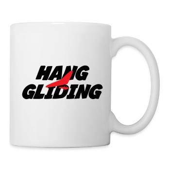 Graphisme Hang Gliding Rouge Intense - Mug blanc - blanc - Droite