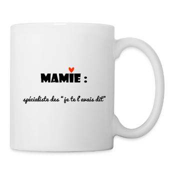 OMA. MAMA. OMA. MUTTERTAG - Tasse - Weiß - Rechts