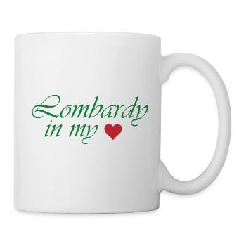 Conception de l’écriture Lombardy Heart - Mug blanc - blanc - Droite