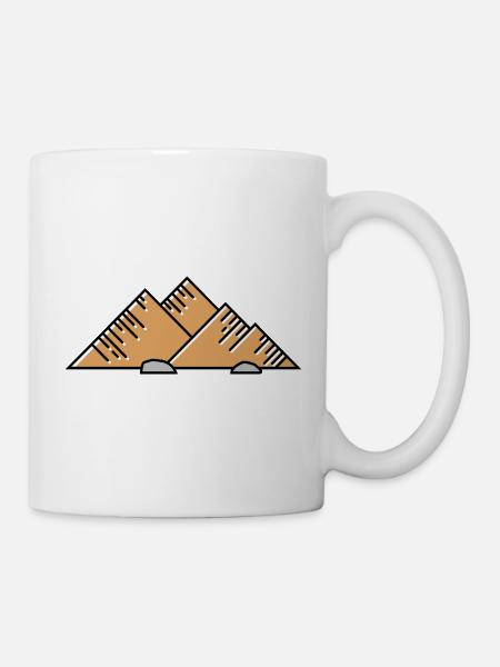 Berge Mountains icon - Tasse - Weiß