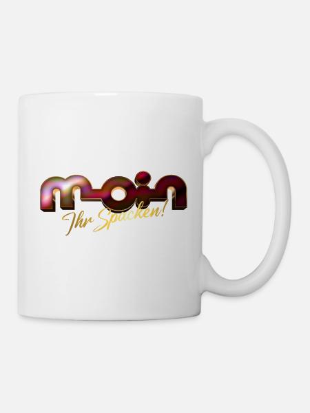 Moin ihr Spacken! - Tasse - Weiß