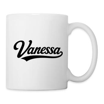 Vanessa name first last family - Mug - white - Right