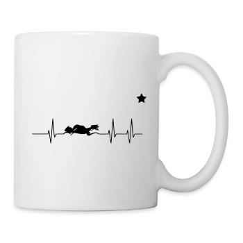 Motto bike heart - Mug - white - Right