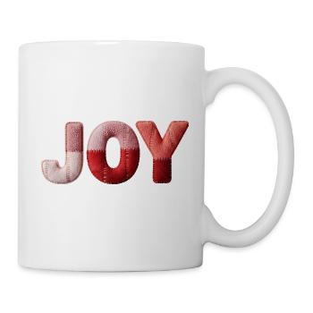 Patchwork Joy, Joie et Bonheur Design - Mug blanc - blanc - Droite