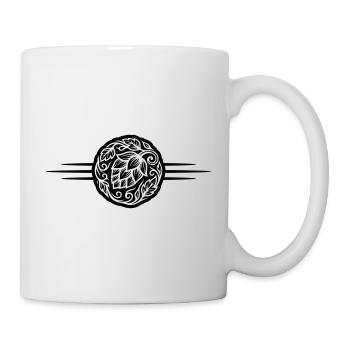 Hopfen Symbol - Tasse - Weiß - Rechts