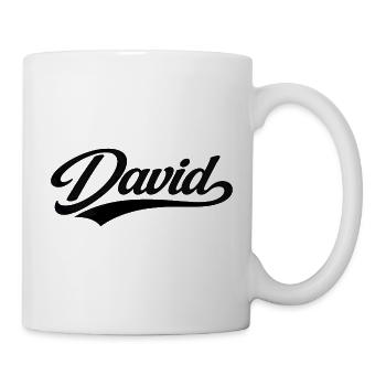 David name first last family gifts  - Mug - white - Right