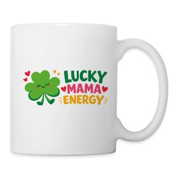 Énergie de la Maman Chanceuse - Mug blanc - blanc - Droite