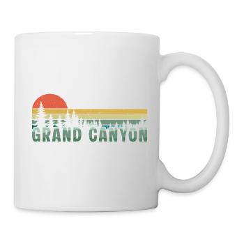 Retro Grand Canyon Nationalpark - Tasse - Weiß - Rechts