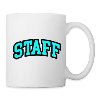 Staff Schriftzug - Tasse - Weiß - Rechts