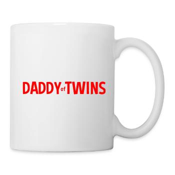 Bald Vater der Zwillinge - Tasse - Weiß - Rechts