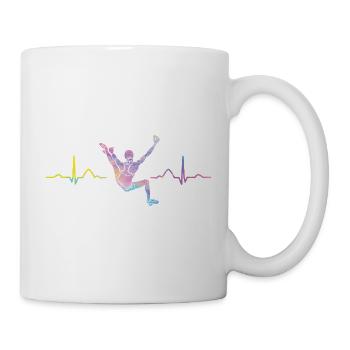 Boulderer Herzschlag Boulder Bouldern - Tasse - Weiß - Rechts