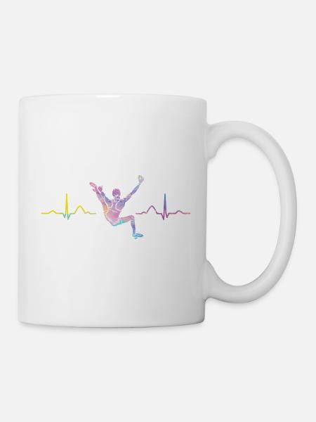 Boulderer Herzschlag Boulder Bouldern - Tasse - Weiß