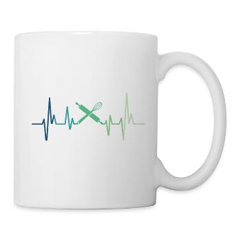 Bäckerei Herzschlag-Bäcker - Tasse - Weiß - Rechts