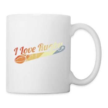 J’adore le rugby - Mug blanc - blanc - Droite