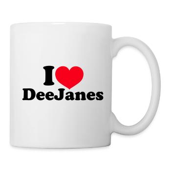 J’adore les DeeJanes - Mug blanc - blanc - Droite