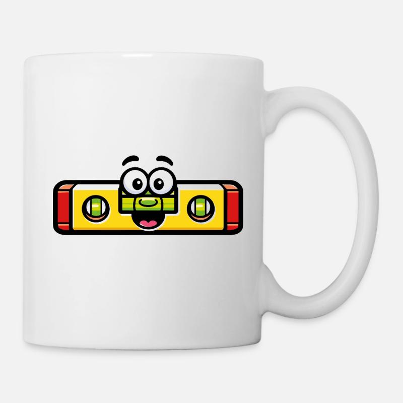 Cute Spirit Level DIY Tool - Mug - white