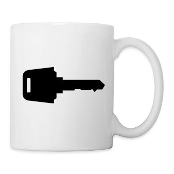 Autoschlüssel - Tasse - Weiß - Rechts