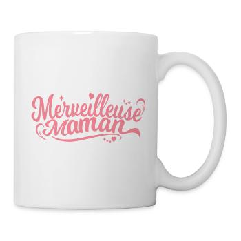 Merveilleuse Maman Cadeau Fête des Mères - Mug blanc - blanc - Droite