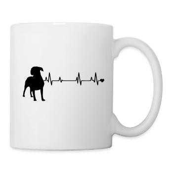 Hund - Tasse - Weiß - Rechts