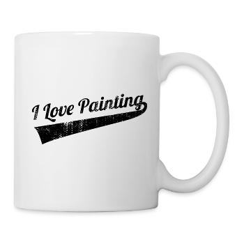 Ich liebe es zu Malen - Tasse - Weiß - Rechts