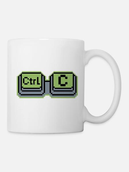 Ctrl C Ctrl V Parent Child Geek Family Humor - Mug - white