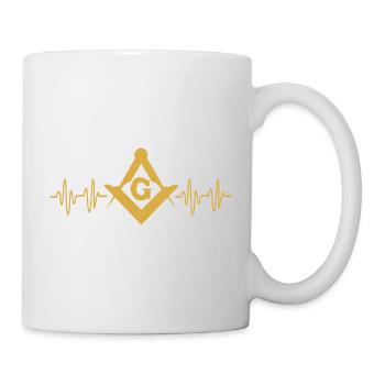 Illuminati maçonniques - Mug blanc - blanc - Droite