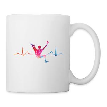 Boulderer Herzschlag Boulder Bouldern - Tasse - Weiß - Rechts