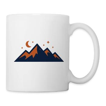 Mystic Mountains Moon Stars - Mug - white - Right