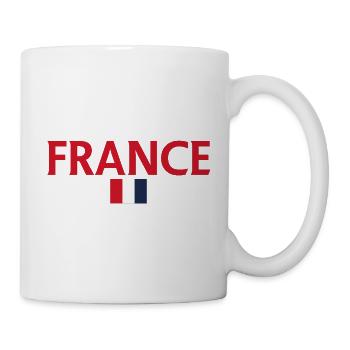 Französisches Flaggenthema: Trikolore-Stil - Tasse - Weiß - Rechts