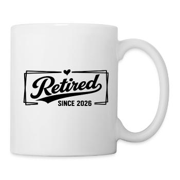 Legendärer ehemaliger Schlagzeuger, der noch im Rhythmus ist - Tasse - Weiß - Rechts
