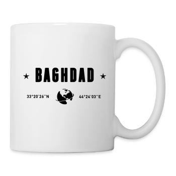Baghdad Iraq Coordinates Planet Earth - Mug - white - Right