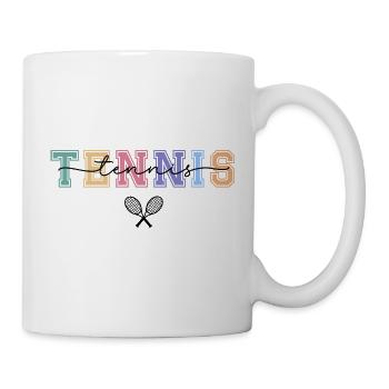 Pastel Vintage Tennis Typography - Mug - white - Right