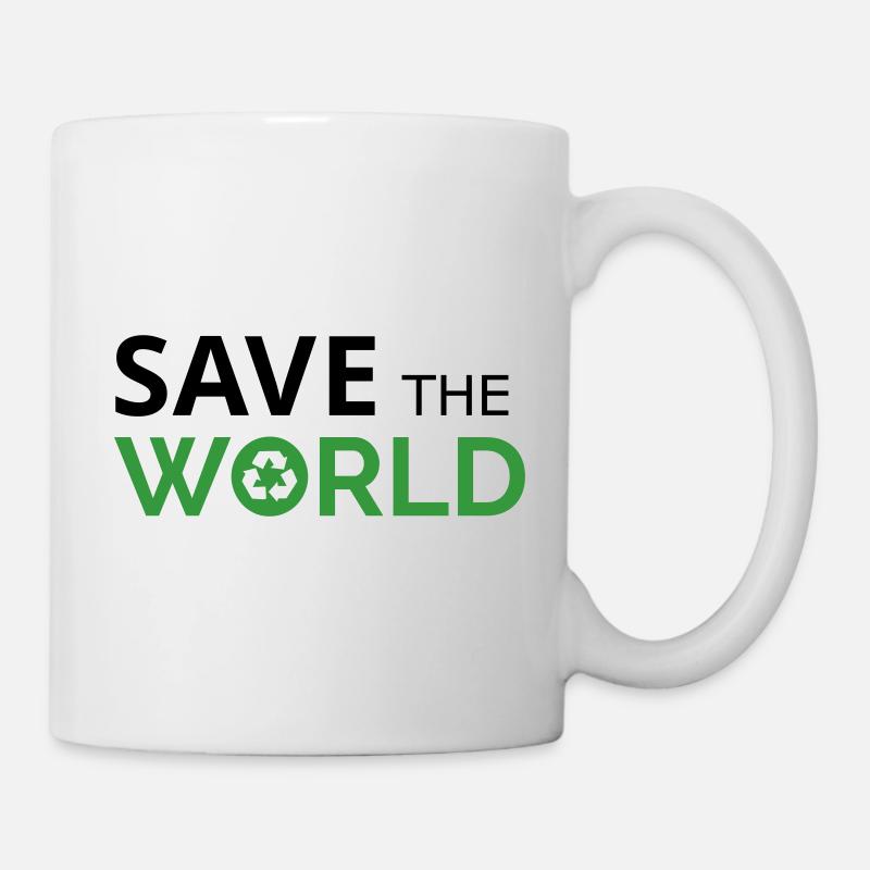 Sauvez le monde - Mug blanc - blanc