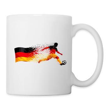 Deutschland Fußball Shirt – Germany Soccer - Tasse - Weiß - Rechts