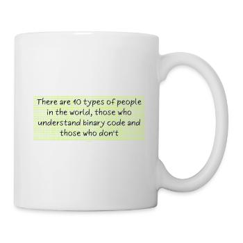 Binary humor: 10 types of people - Mug - white - Right