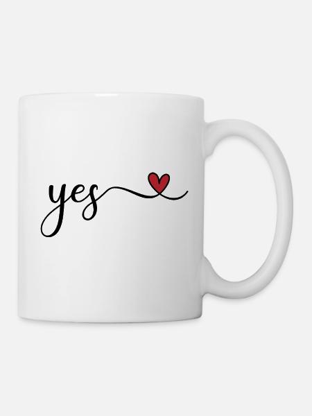 yes - Tasse - Weiß