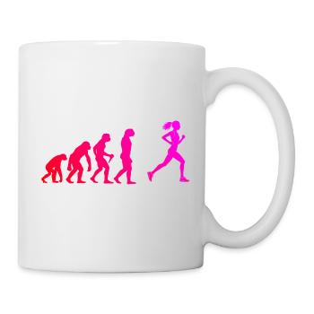 Marathonlaufen Geschenkidee für die Laufsportlerin - Tasse - Weiß - Rechts
