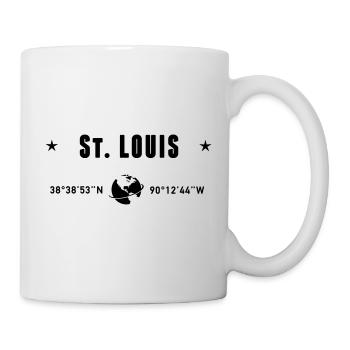 St Louis Missouri Coordinates Planet Earth - Mug - white - Right